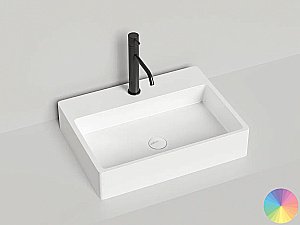 Раковина Salini OTTAVIA 1103201MF 59,5 из искусственного камня S-Stone, матовая, цвет по RAL полностью купить в интернет-магазине Sanbest