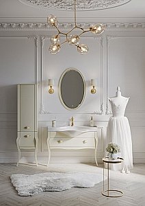 Тумба с раковиной Clarberg Borgia 115 слоновая кость для ванной в интернет-магазине Sanbest