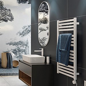 Зеркало Excellent Revia 50х100 DOEX.RE100.050.WH белое матовое в ванную от интернет-магазине сантехники Sanbest