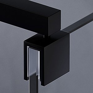 Душевое ограждение AM.PM Func W84WI 120 W84WI-120-F1-BTE стекло прозрачное/профиль черный купить в интернет-магазине Sanbest