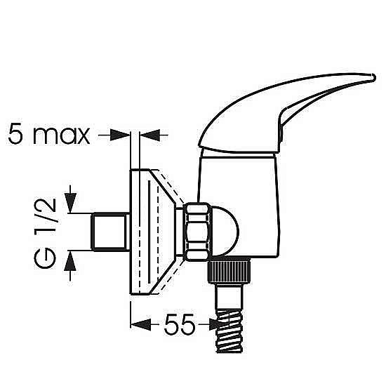 Смеситель для душа Vidima Orion BA003AA купить в интернет-магазине сантехники Sanbest