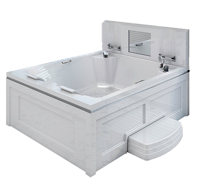 Минибассейн Римини Platinum 190х150 белый купить в интернет-магазине Sanbest