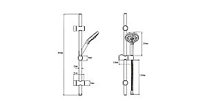 Душевая гарнитура Bien Hermes BD24031109 купить в интернет-магазине сантехники Sanbest
