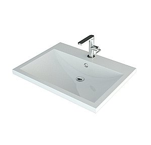 Тумба с раковиной напольная Grossman Виста 50 с 2-мя двер, белый глянец для ванной в интернет-магазине Sanbest