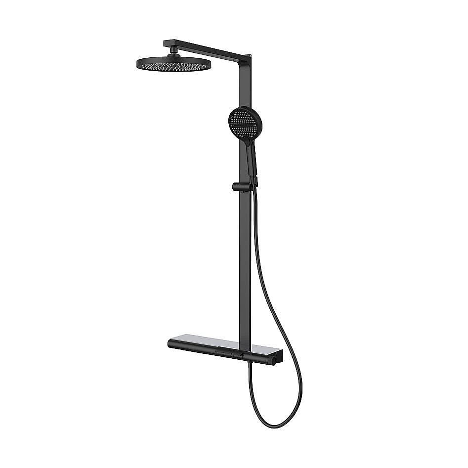 Душевая система Vincea Aspire VSFS-4AS1MB черная матовая купить в интернет-магазине сантехники Sanbest