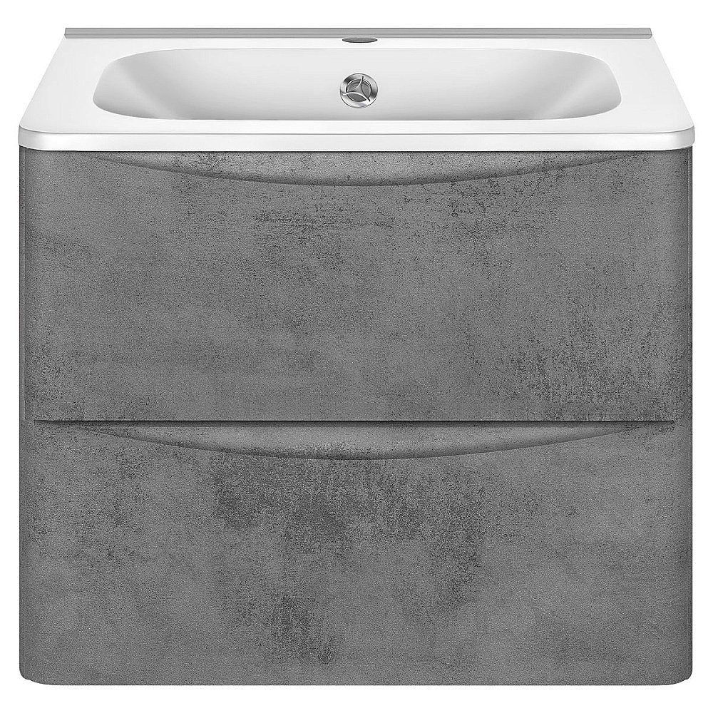 Тумба с раковиной Vincea PAOLA VMC-2P600BT + VCB-2VP600W 60 бетон для ванной в интернет-магазине Sanbest