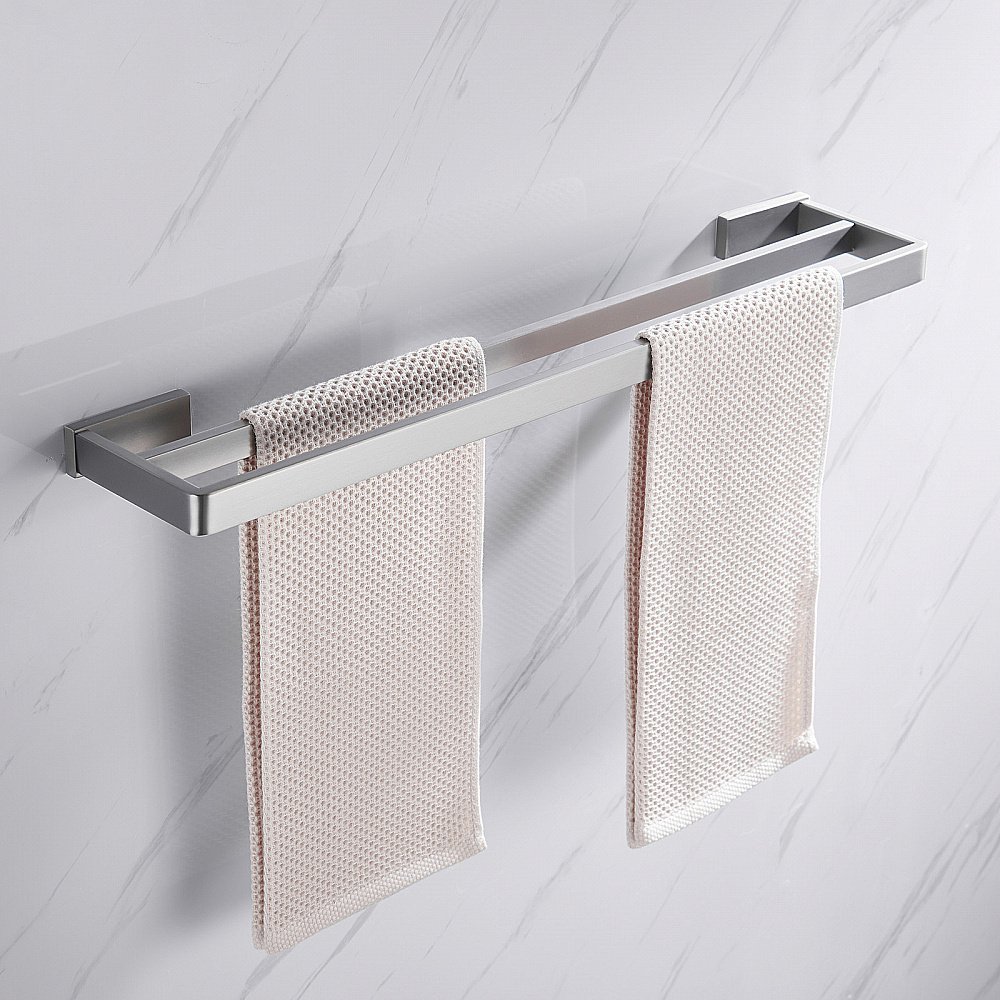 Полотенцедержатель двойной ABBER Westen AA1757SP сатин купить в интернет-магазине сантехники Sanbest