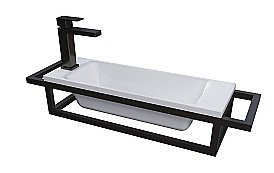 Консоль с раковиной Grossman Метрис-50 для ванной в интернет-магазине сантехники Sanbest