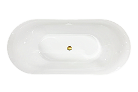 Акриловая ванна Royal Bath PAFOS RB611700GD 150х73 белый купить в интернет-магазине Sanbest