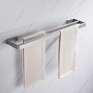 Полотенцедержатель двойной ABBER Westen AA1757SP сатин купить в интернет-магазине сантехники Sanbest