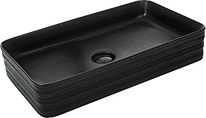 Раковина накладная WeltWasser WW ELBACH 2250 MB 67,5 черная матовая купить в интернет-магазине Sanbest