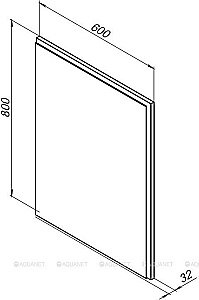 Зеркало Aquanet Nova Lite 60 белый в ванную от интернет-магазине сантехники Sanbest