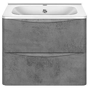 Тумба с раковиной Vincea PAOLA VMC-2P600BT + VCB-2VP600W 60 бетон для ванной в интернет-магазине Sanbest