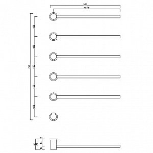Полотенцесушитель электрический ABBER Charme AH4005 хром купить в интернет-магазине сантехники Sanbest