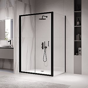 Душевой уголок RGW Passage PA-142B 060814209-14 100x90 стекло прозрачное/профиль черный купить в интернет-магазине Sanbest