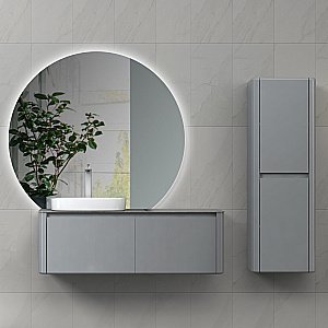 Тумба с раковиной Black&White Universe U915.1200 серая для ванной в интернет-магазине Sanbest