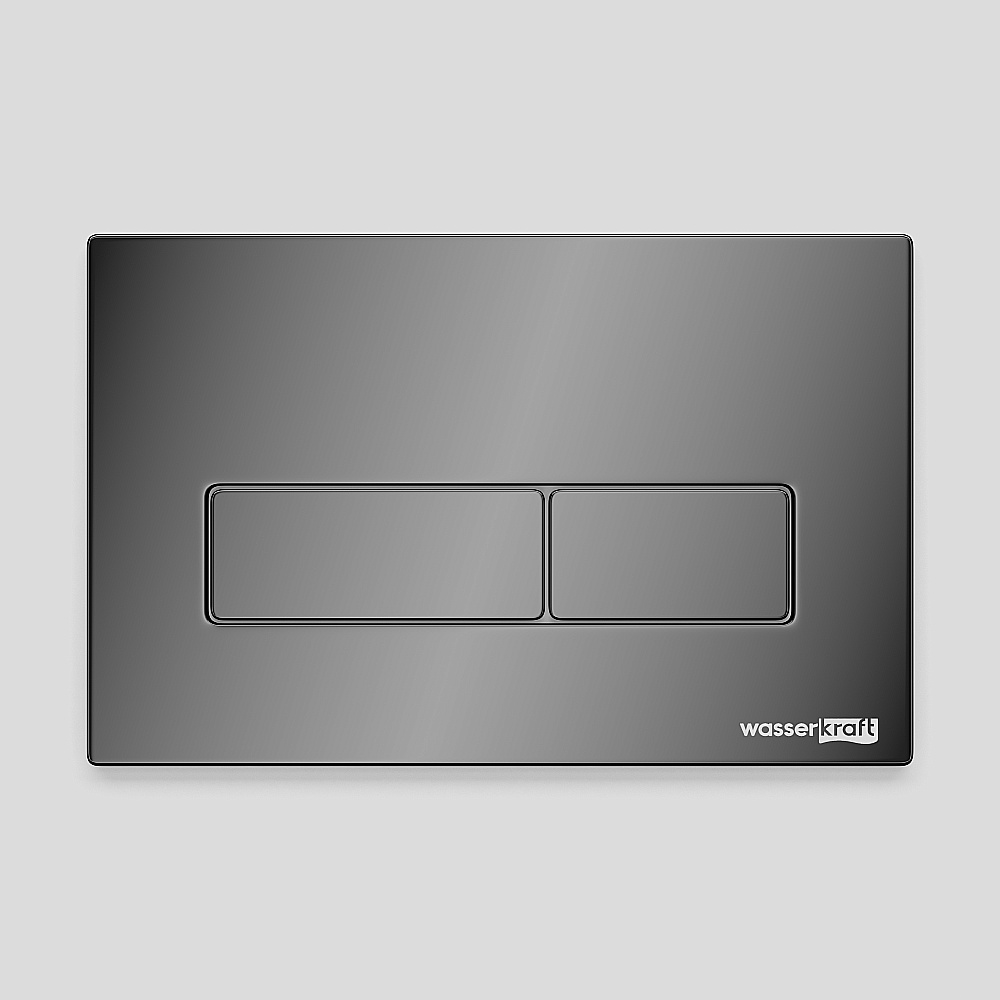 Кнопка для инсталяции WasserKraft PB03 черная глянцевая купить в интернет-магазине сантехники Sanbest