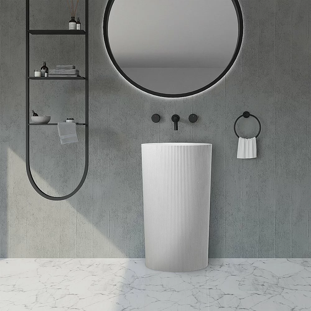 Раковина ABBER Stein AS2501-H белая матовая купить в интернет-магазине Sanbest