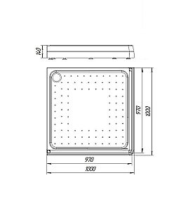 Душевой поддон Радомир Дрим 1-11-0-0-0-119 100х100 белый купить в интернет-магазине Sanbest
