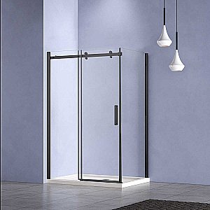 Душевой уголок Vincea Como-N VSR-4CN9012CLB 120x90 стекло прозрачное/профиль черный купить в интернет-магазине Sanbest