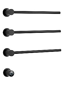 Полотенцесушитель электрический встраиваемый WONZON & WOGHAND HAMBURG, Черный матовый (WW-AL313-MB) купить в интернет-магазине сантехники Sanbest