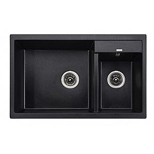 Мойка кухонная Kaiser KG2M-8050-BP черный мрамор купить в интернет-магазине сантехники Sanbest