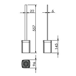 Ершик для туалета Langberger Vico 11327A купить в интернет-магазине сантехники Sanbest