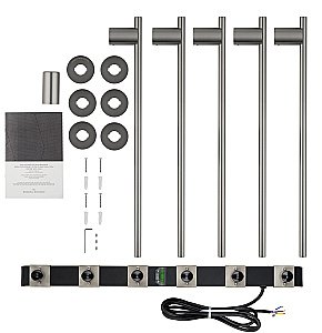 Полотенцесушитель электрический встраиваемый WONZON & WOGHAND DORTMUND, Брашированный никель (WW-A365-BR) купить в интернет-магазине сантехники Sanbest