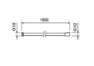 Душевой шланг Aquatek AQ2105BG 150 см золото шлифованное купить в интернет-магазине сантехники Sanbest