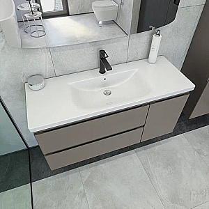 Тумба с раковиной Caprigo Forte 120 два ящика, одна дверь слева для ванной в интернет-магазине Sanbest