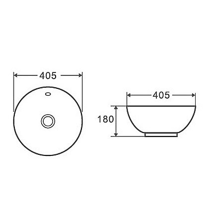 Раковина D&K Berlin 40 DT1390516 белая купить в интернет-магазине Sanbest