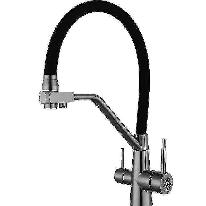 Смеситель для кухни Boch Mann Else BM10428 серый матовый купить в интернет-магазине сантехники Sanbest