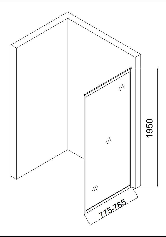 Душевой уголок Taliente 140х80 неугловой, стекло прозрачное/черный профиль купить в интернет-магазине Sanbest