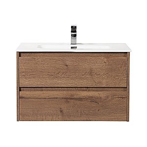 Тумба с раковиной BelBagno KRAFT 100 2C-SO/BB1000ETL Rovere Tabacco для ванной в интернет-магазине Sanbest