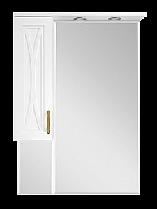 Зеркало со шкафом Misty Амбра 78,1 в ванную от интернет-магазине сантехники Sanbest