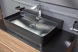 Раковина Armadi Art Vallessi 60 875 черная купить в интернет-магазине Sanbest