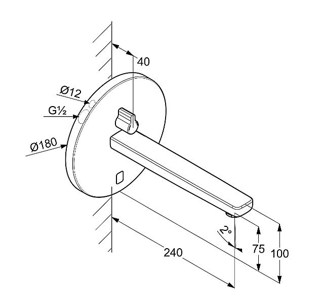 Смеситель для раковины Kludi Zenta 3840105WR хром купить в интернет-магазине сантехники Sanbest