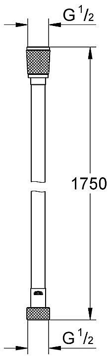 Душевой шланг Grohe Silverflex 28388001 хром купить в интернет-магазине сантехники Sanbest