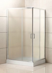 Душевой угол BelBagno UNO 195-AH-2 100x80 матовый/хром купить в интернет-магазине Sanbest