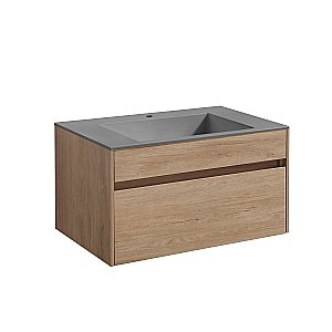 Тумба с раковиной Vincea Chiara 80 N.Oak для ванной в интернет-магазине Sanbest