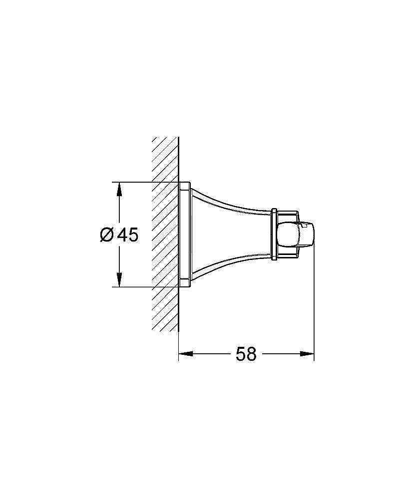 Крючок Grohe Grandera 40631000 хром купить в интернет-магазине сантехники Sanbest
