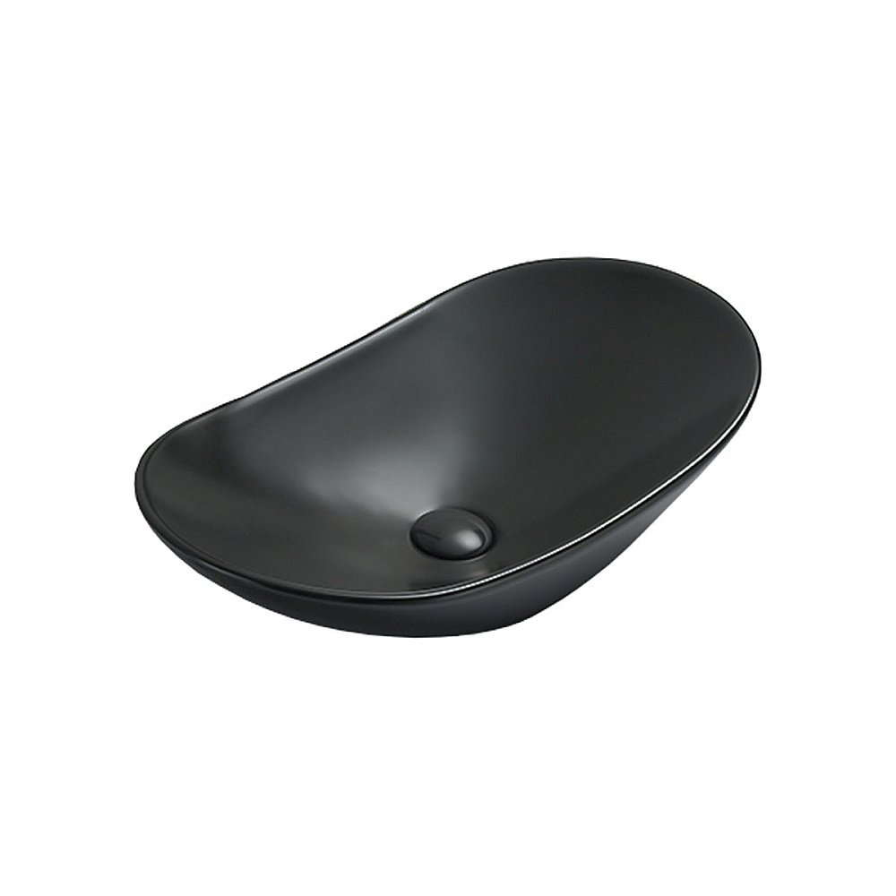 Раковина накладная Vincea 61,5 VBS-508MB черная матовая купить в интернет-магазине Sanbest