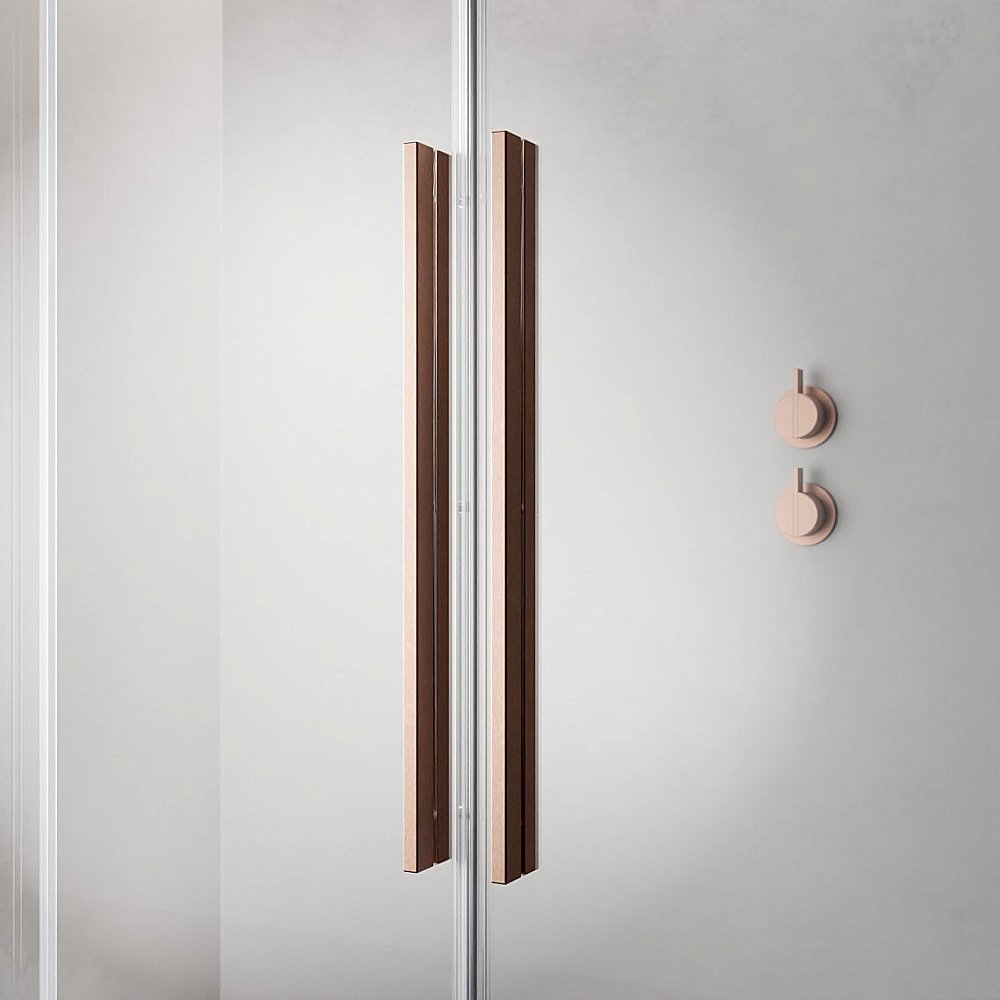 Шторка для ванны Radaway Furo SL Brushed Copper PND II 120 стекло прозрачное/профиль брашированная медь купить в интернет-магазине Sanbest