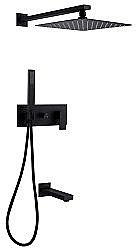 Душевая система ABBER Daheim AF8217B черная матовая купить в интернет-магазине сантехники Sanbest