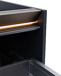 Тумба с раковиной Allen Brau Activity 100 1.34014.AM антрацит матовый/олива брашированная для ванной в интернет-магазине Sanbest