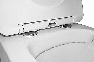 Унитаз подвесной Azario Teramo AZ-0053 SP белый, безободковый, с крышкой микролифт купить в интернет-магазине Sanbest