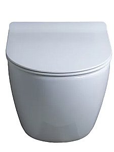 Унитаз подвесной Gid Tr2198 белый, с крышкой микролифт, безободковый купить в интернет-магазине Sanbest