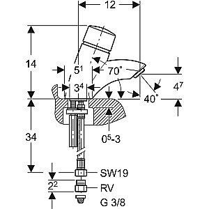 Смеситель для раковины Geberit HyTronic 115.721.21.1 глянцевый хром купить в интернет-магазине сантехники Sanbest