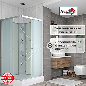 Душевая кабина AvaCan CK Серия CK2090N 90х90 без крыши купить в интернет-магазине Sanbest