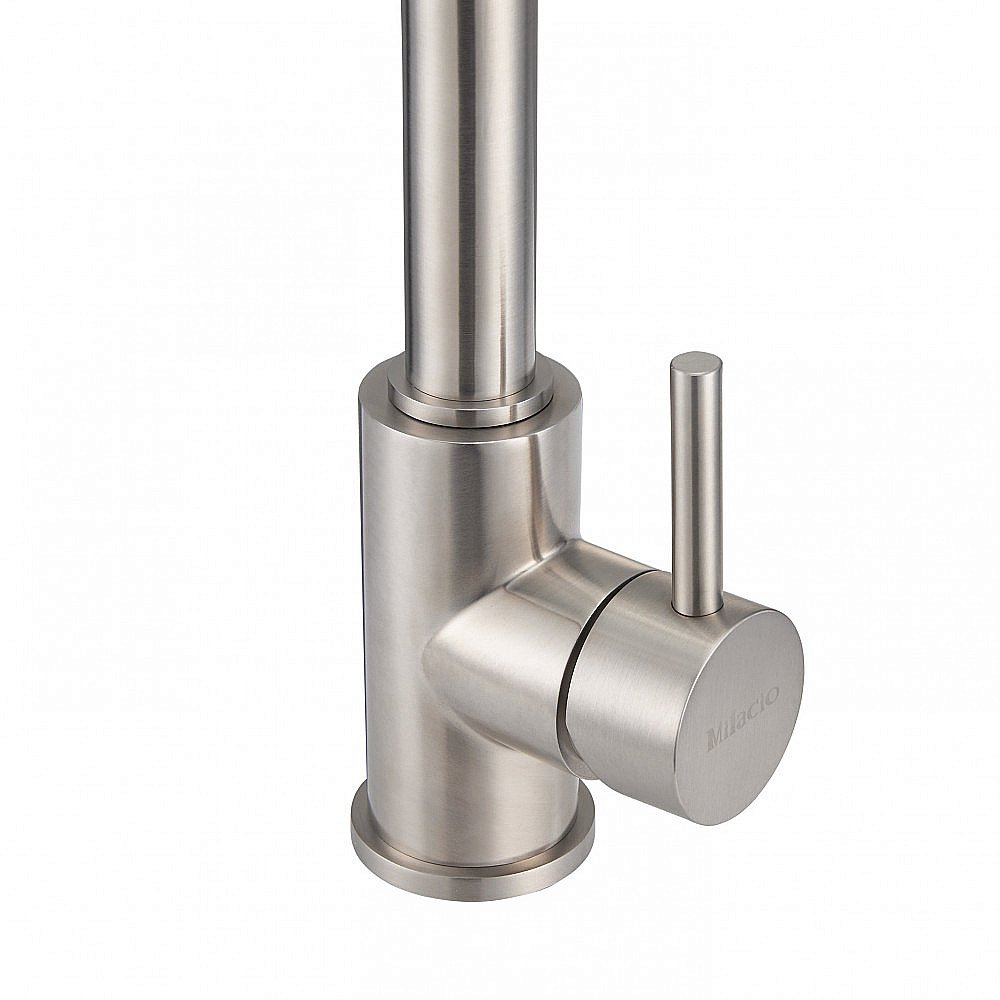 Смеситель для кухни Milacio Ultra MCU.555.SS нержавеющая сталь купить в интернет-магазине сантехники Sanbest